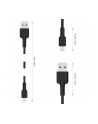 aukey Ultraszybki nylonowy kabel CB-AL05 Quick Charge Lightning-USB | 2m | certyfikat MFi Apple Czarny - nr 2