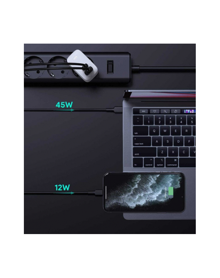 aukey PA-B3 Ultraszybka ładowarka sieciowa 2xUSB Power Delivery (1xUSB A+1xUSB C) 65W 5.4A Biała główny