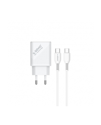 elmak Ładowarka sieciowa SAVIO LA-05 USB Quick Charge Power Delivery 3.0 18W +1m cable USB type C