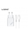 elmak Ładowarka sieciowa SAVIO LA-05 USB Quick Charge Power Delivery 3.0 18W +1m cable USB type C - nr 1