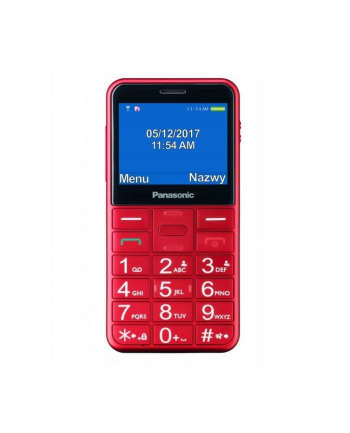 panasonic Telefon dla seniora KX-TU155 czerwony