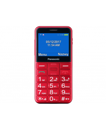 panasonic Telefon dla seniora KX-TU155 czerwony