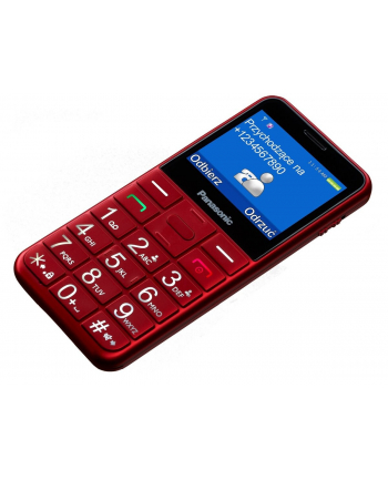 panasonic Telefon dla seniora KX-TU155 czerwony