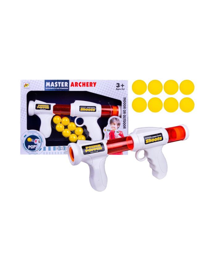 norimpex Pistolet bialy z piłeczkami 1004546 główny