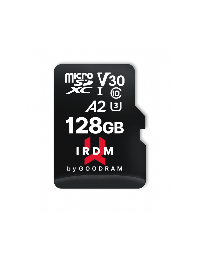 goodram Karta pamięci microSD IRDM 128GB UHS-I U3 A2  + adapter główny