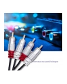qoltec Kabel 2xRCA męski / 2xRCA męski | 3m | czarny - nr 3