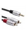 qoltec Kabel 2xRCA / Mini Jack 3.5mm | 3m | czarny - nr 1