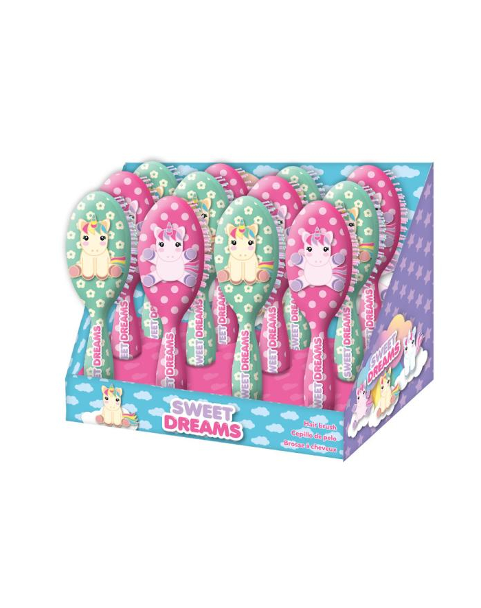 Szczotka do włosów 21x6,5cm Sweet Dreams KL10531 mix p12 cena za 1 szt Kids Euroswan główny