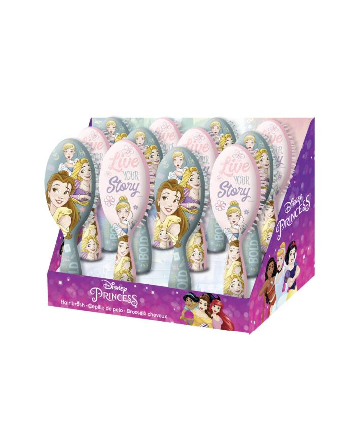 Szczotka do włosów 2 wzory Księżniczki Princess WD21641 Kids Euroswan główny