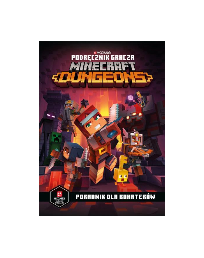 harpercollins Książka Podręcznik gracza Minecraft Dungeons. Poradnik dla bohaterów główny