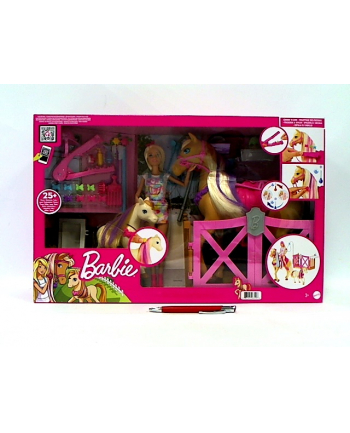 Barbie Koniki Stylizacja i opieka Zestaw GXV77 p2 MATTEL