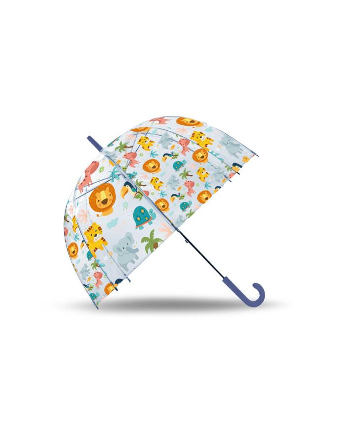 Parasolka przezroczysta, manualna, 48cm Jungle KL11053 Kids Euroswan główny
