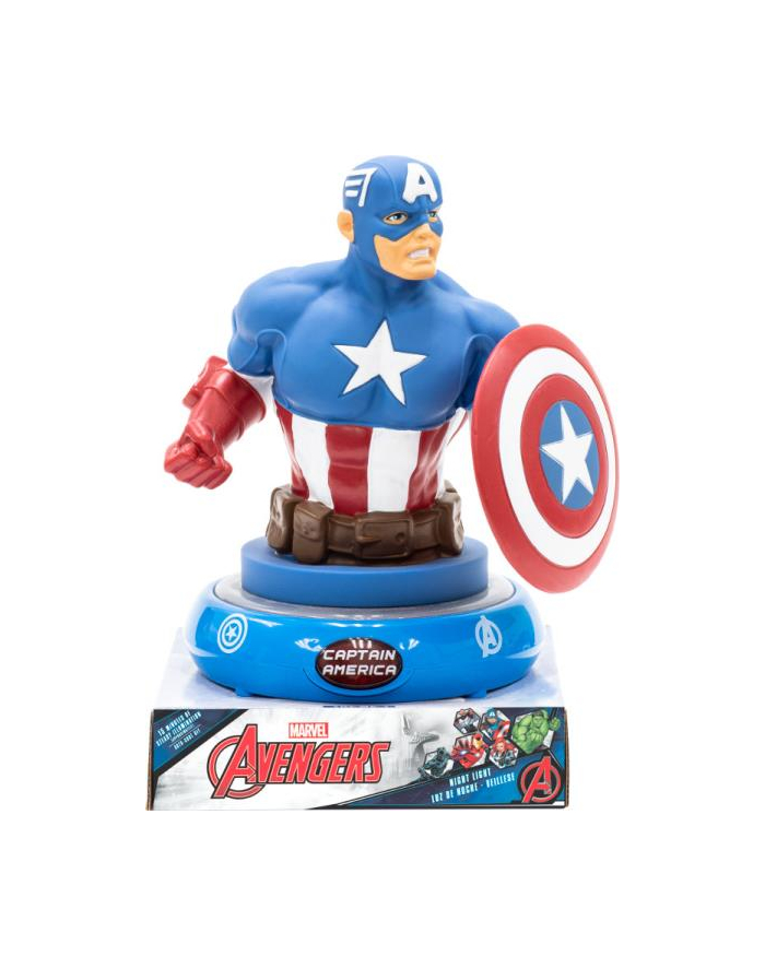 Lampka nocna 3D 25cm Captain America Avengers MV15911 Kids Euroswan główny