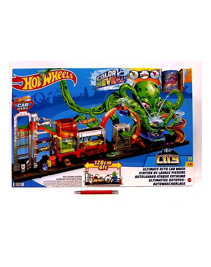Hot Wheel City Color Reveal Megamyjnia Atak ośmiornicy Zestaw GTT96 p2 MATTEL główny