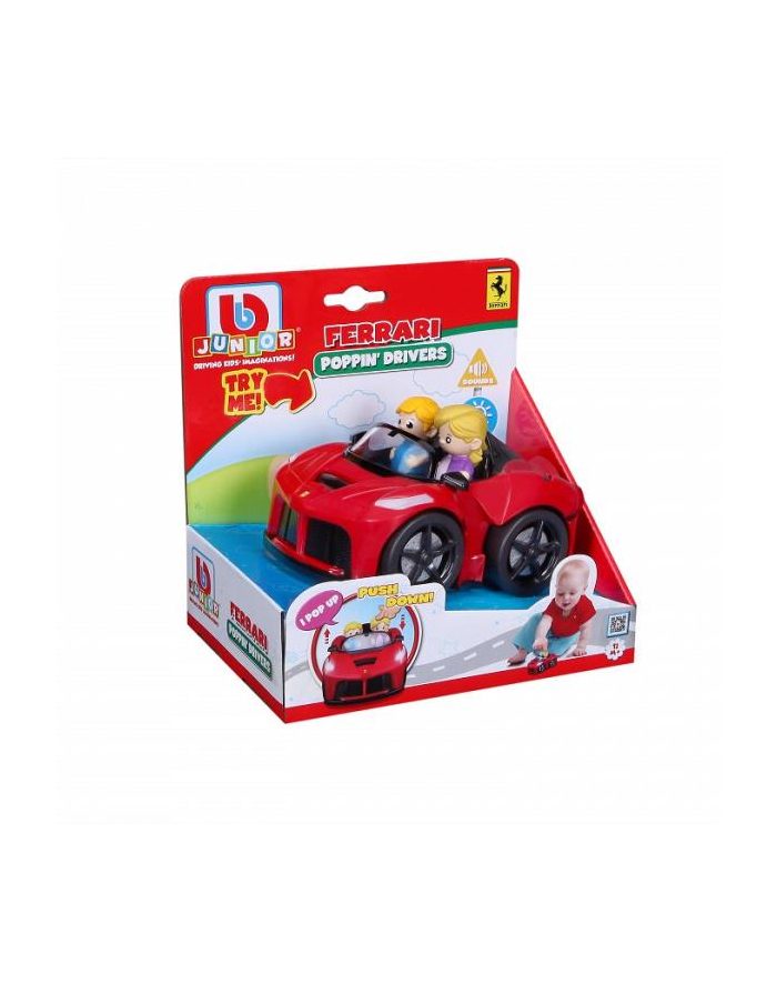 pulio Bburago junior 81006 Ferrari Aperta z figurkami czerwony główny