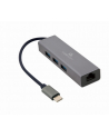 gembird Hub 3 portowy USB 3.1 z kartą sieciową - nr 1