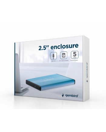 gembird Obudowa zewnętrzna dysków 2.5 USB 3.0 niebieska