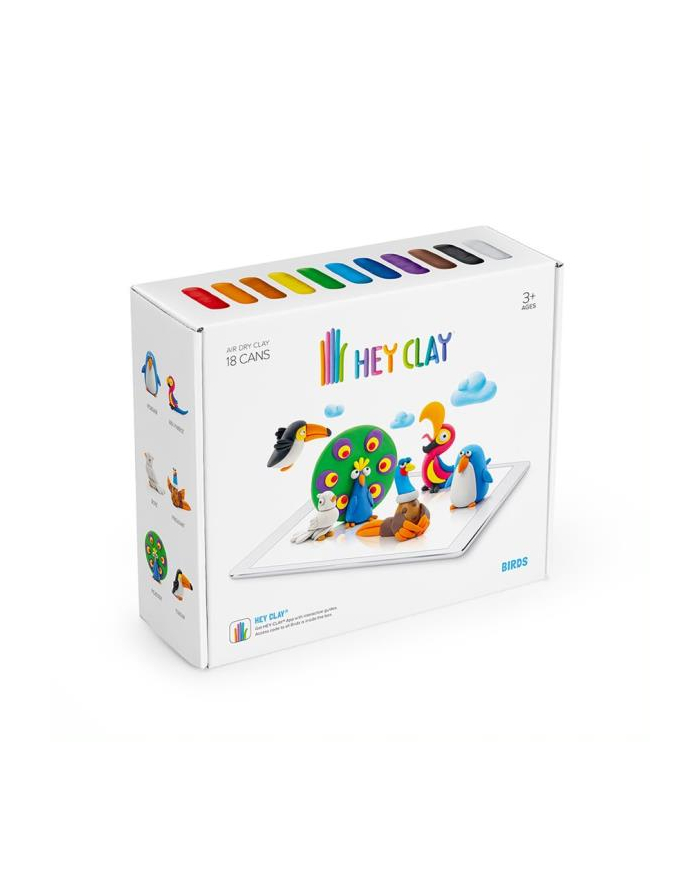 tm toys Hey Clay Masa plastyczna Ptaki SE003PCS główny