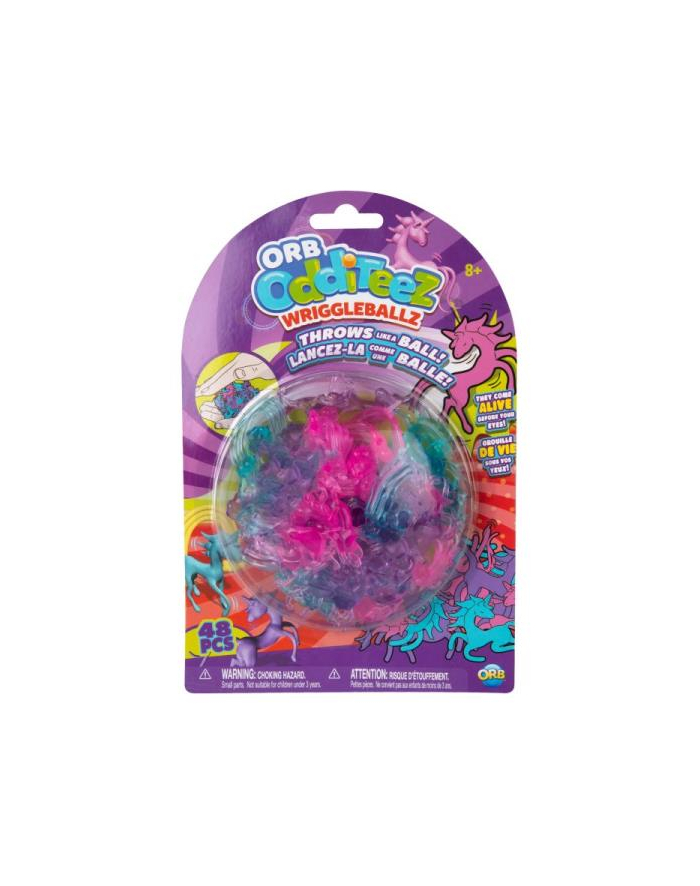 omega toys BUBBEEZZ WRIGGLEBALLZ - Żelkowe gniotki Jednorożce 20238 główny