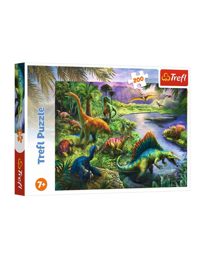 Puzzle 200el Drapieżne dinozaury 13281 Trefl główny