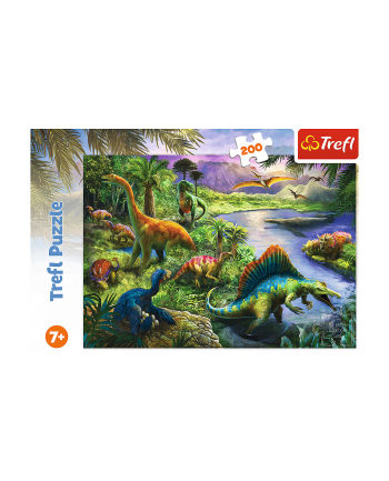 Puzzle 200el Drapieżne dinozaury 13281 Trefl nr 2