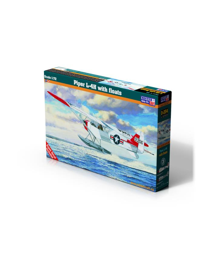 olymp aircraft Model samolotu do sklejania Piper L-4H with floats 1:72 D-254 główny