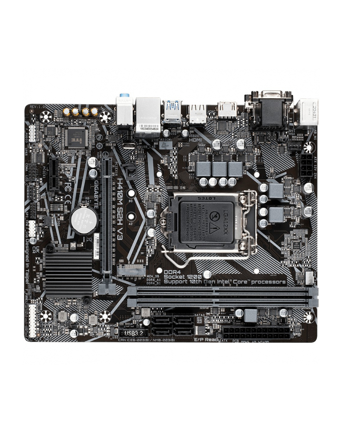 gigabyte Płyta główna H410M S2H V3 s1200 2DDR4 HDMI/DVI/D-SUB M.2 mATX główny