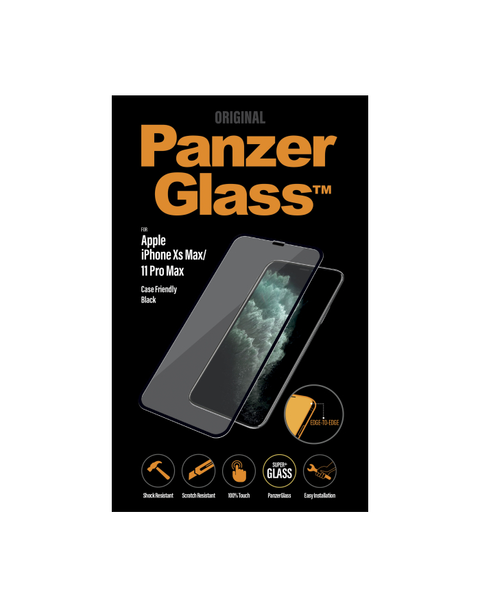 panzerglass Szkło ochronne E2E Super+ iPhone Xs Max/11 Pro Max Case Friendly    AntiBacterial główny