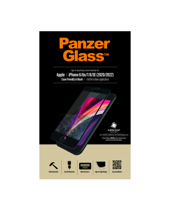 panzerglass Szkło ochronne E2E Super+ iPhone 6/6s/7/8/SE 2020 Case Friendly