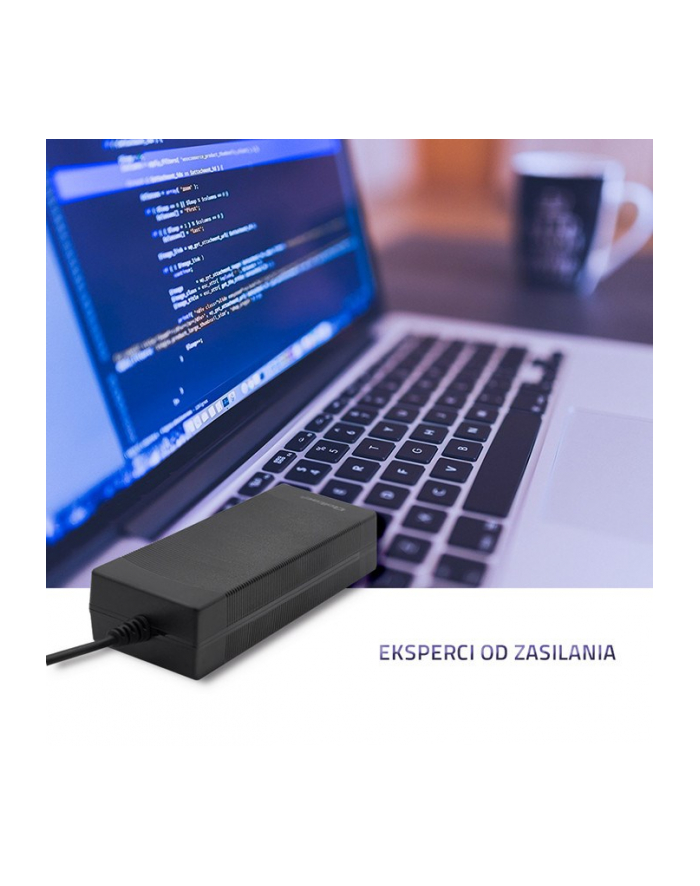 qoltec Zasilacz desktopowy 120W | 24V | 5A | 5.5*2.5 |+kabel zasilający główny