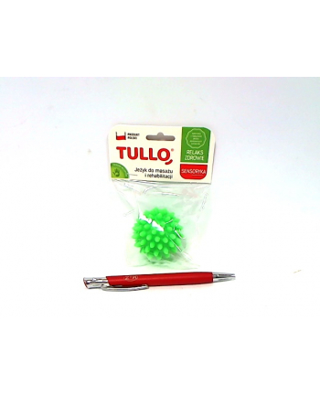 Piłka sensoryczna do masażu i rehabilitacji 5,4 cm zielona 415 TULLO