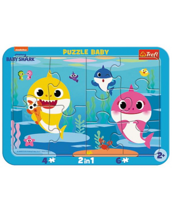 trefl Puzzle Ramkowe Baby - Wesołe Rekiny /Viacom Baby Shark