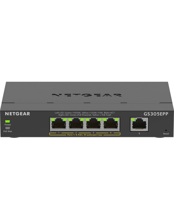 netgear Przełącznik GS305EPP switch unmanaged 5GE (4xPoE+) główny