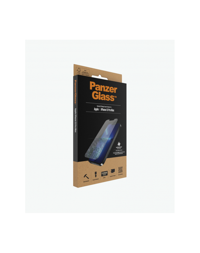 panzerglass Szkło hartowane Super + iPhone 13 Pro Max 6,7 cala Standard Anti Bacterial główny