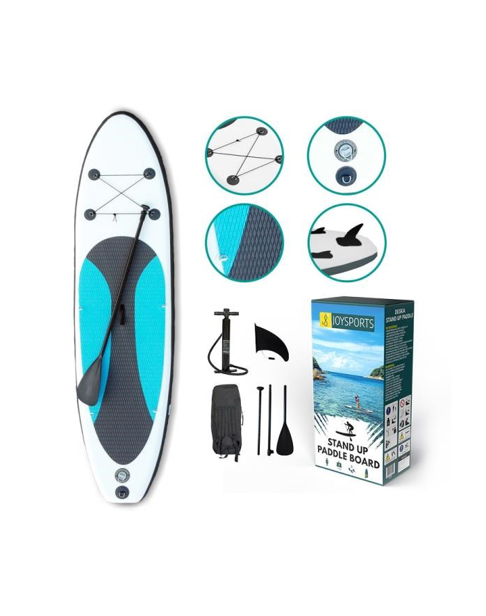 PROMO Deska SUP Stand Up Paddle 300cm niebiesko - szara PDB-40001 JoySports główny