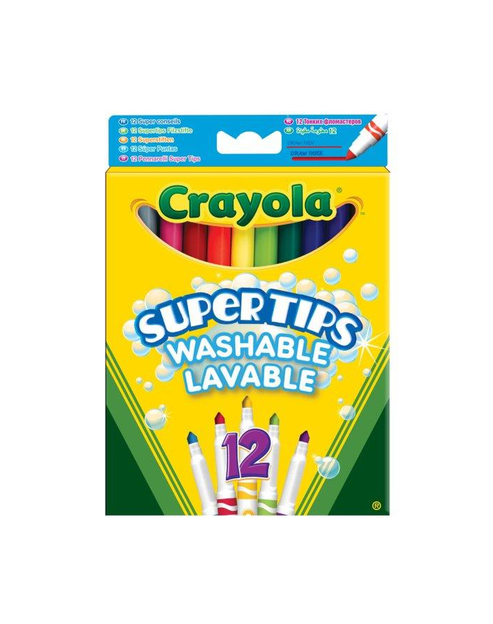 Flamastry 12 kolorów Supertips Pastel 7509 Crayola główny
