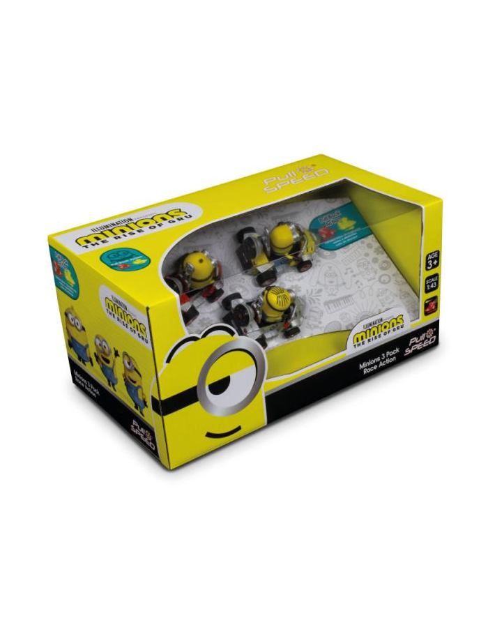 carrera toys Samochód P'amp;S Minionki 3-pack (Stuart, Bob i Otto) 15813019 Carrera główny