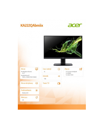 acer Monitor 24 KA222QAbmiix