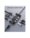 aukey CB-C91 aluminiowy HUB USB-C | 8w1 | RJ45 Ethernet 10/100/1000Mbps | 3xUSB 3.1 | HDMI 4k@30Hz | SD i micro SD | USB-C Power Delivery 100W - nr 6