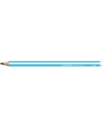 Ołówek drewniany STABILO Trio thick niebieski 2B