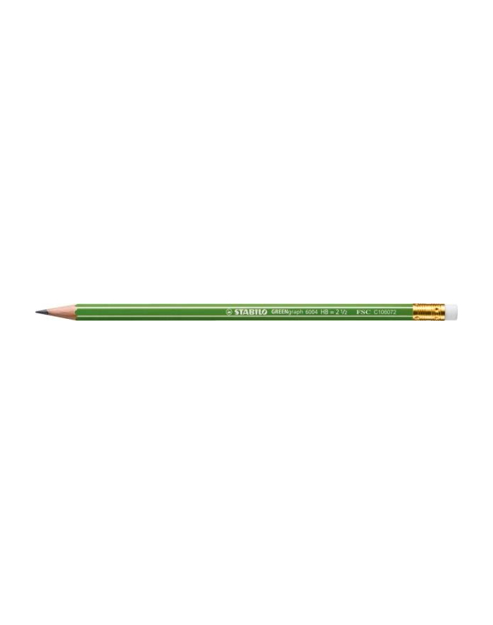 Ołówek drewniany STABILO GREENgraph z gumką p60 display główny