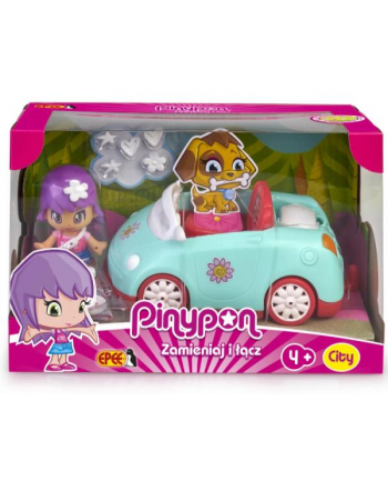 epee EP Pinypon CITY – pojazd z laleczką 7cm i akcesoriami Samochód 16611