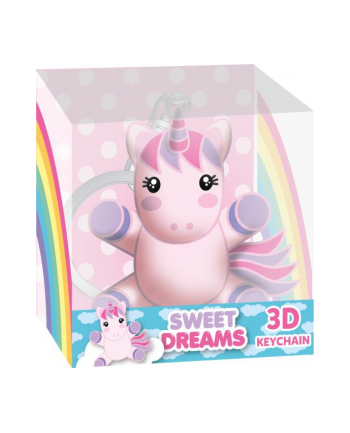 Brelok Key chain 3D Jednorożec Sweet Dreams KL10630 Kids Euroswan mix cena za 1 szt