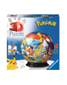 Puzzle kuliste 3D 72 elementy Pokemon 117857 RAVENSBURGER - nr 1