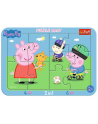 Puzzle Ramkowe Baby Wesoła Świnka Peppa. Peppa Pig 80021 TREFL - nr 1