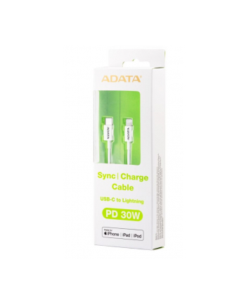 adata Kabel USB-C - Lightning 100cm biały