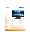 philips Monitor 23.8 cali  242B9TL IPS Touch DVI HDMI DP - nr 6