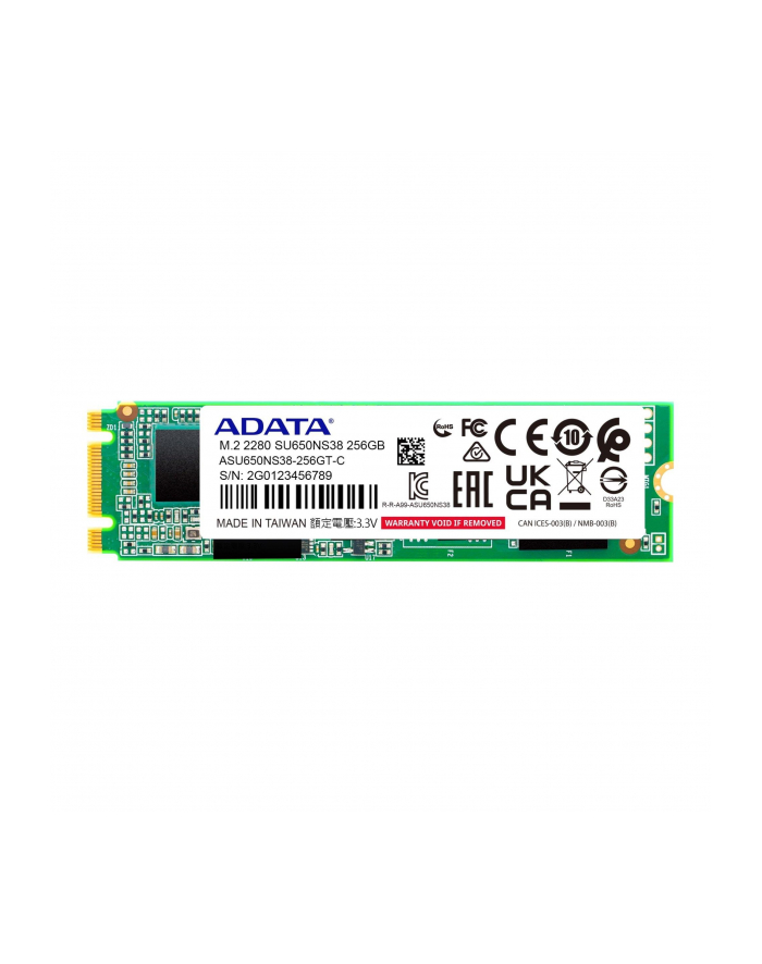 adata Dysk SSD Ultimate SU650 256G M.2 TLC 3D 2280 SATA główny