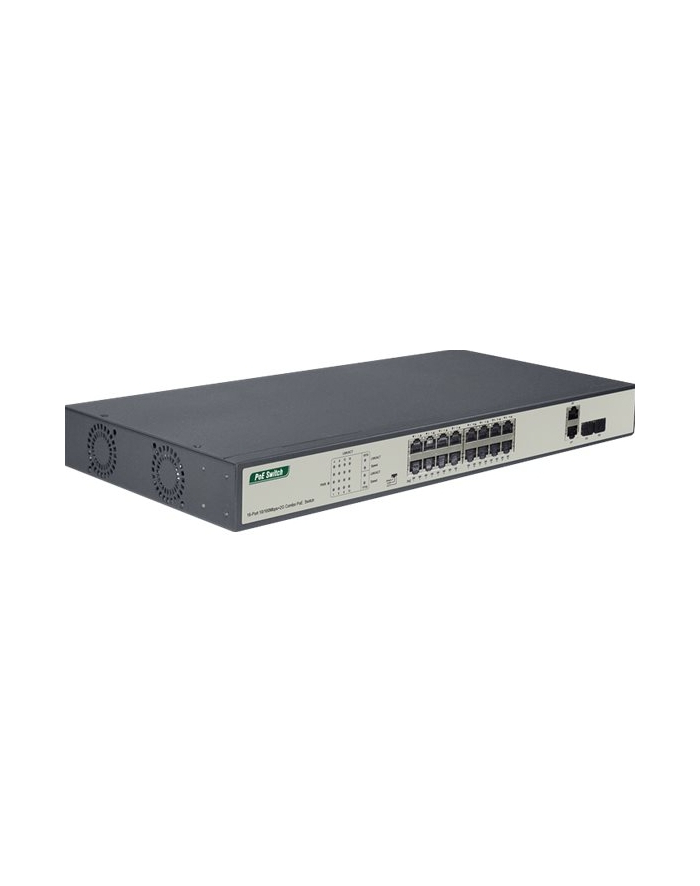 Digitus 16-Port Fast Ethernet PoE Switch (Kolor: CZARNY) główny