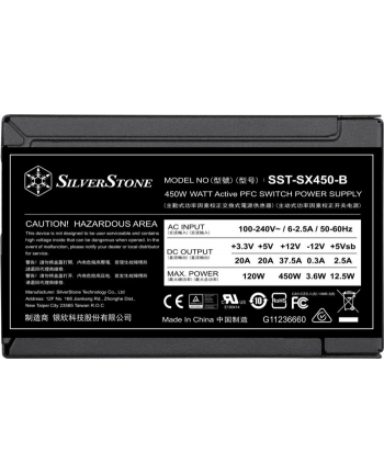 silverstone technology SilverStone SST-SX450-B 450W, PC power supply (Kolor: CZARNY)